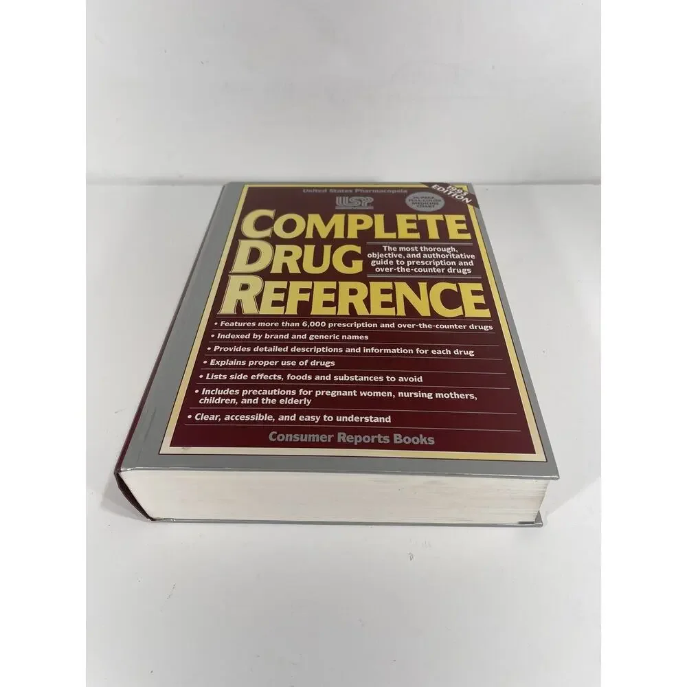 Complete Drug Reference Hardcover United States Pharmacopeia‎ Book 1993 Edition